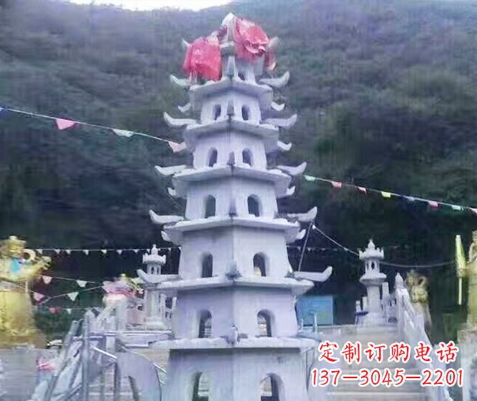 金华园林景观大理石宝塔石雕