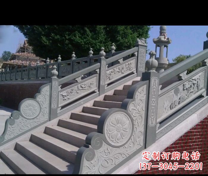 金华园林景观大理石栏板雕塑 (4)