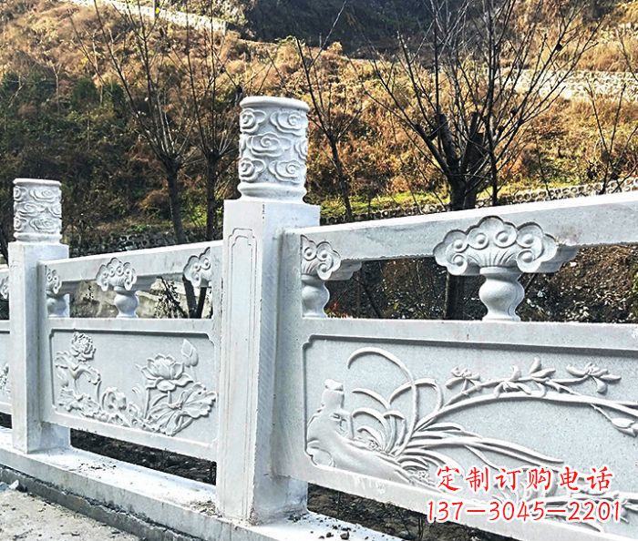 金华园林景观大理石栏板石雕 (7)