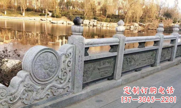 金华园林景观大理石栏板石雕 (10)
