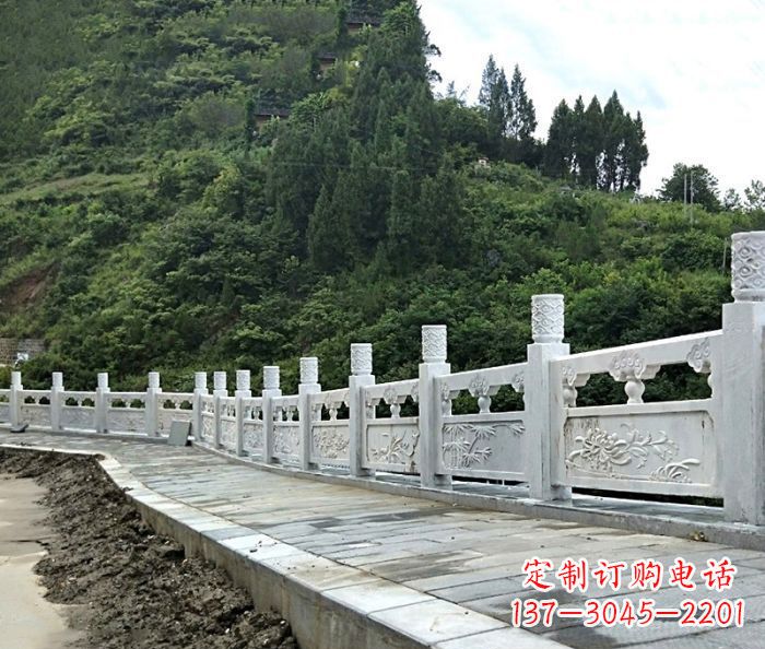 金华园林景观大理石栏板石雕_2