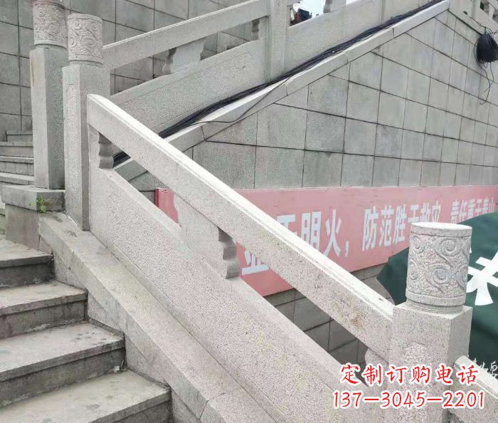 金华园林景观大理石桥栏板石雕_1 (2)