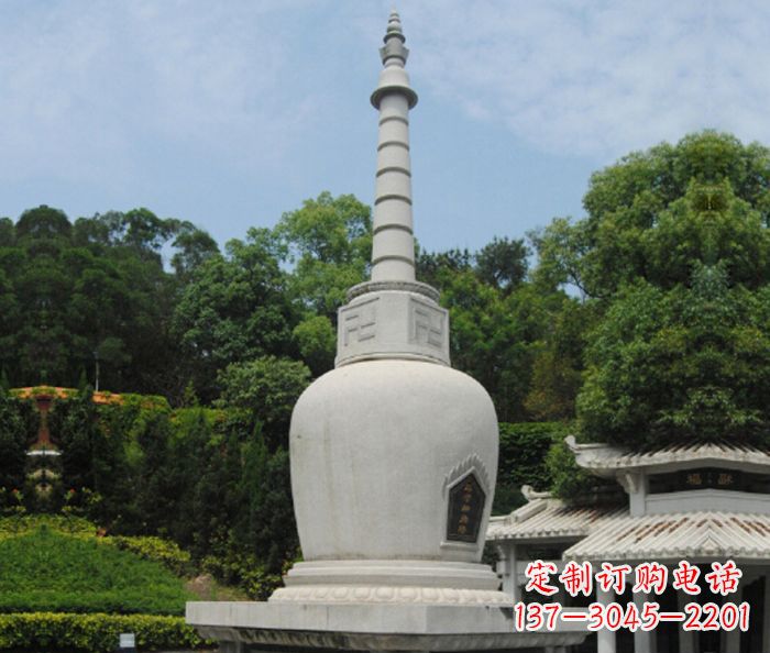 金华园林景观大理石舍利塔石雕