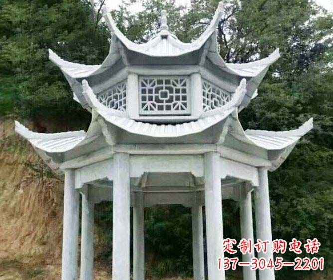 金华园林景观多层凉亭石雕