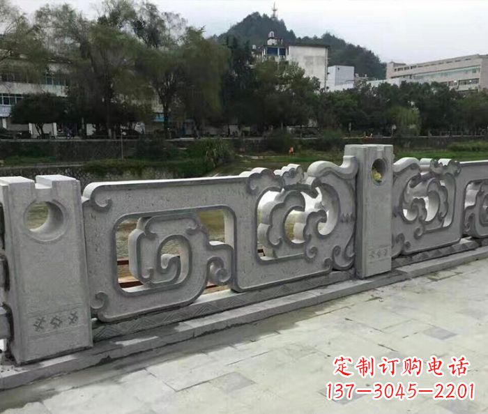 金华园林景观仿古石雕栏板_1
