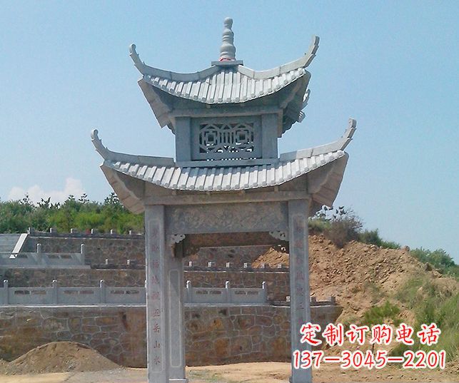 金华园林景观仿古石雕凉亭