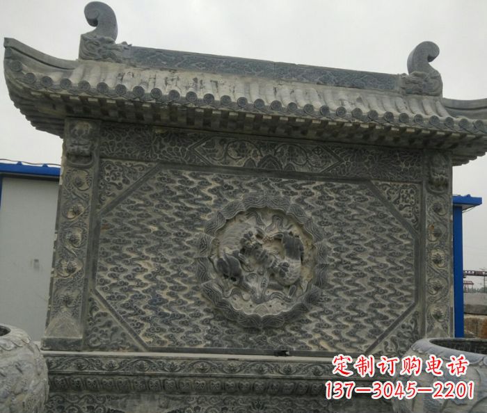 金华园林景观仿古石雕影壁