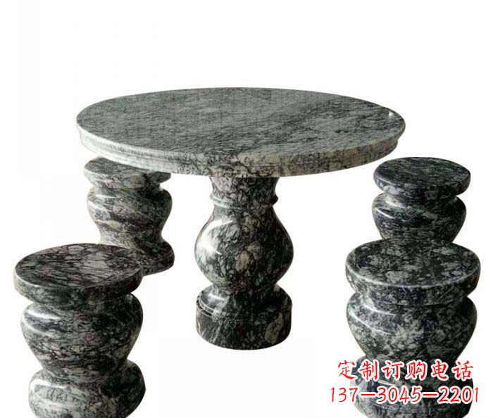 金华园林景观圆形石桌凳