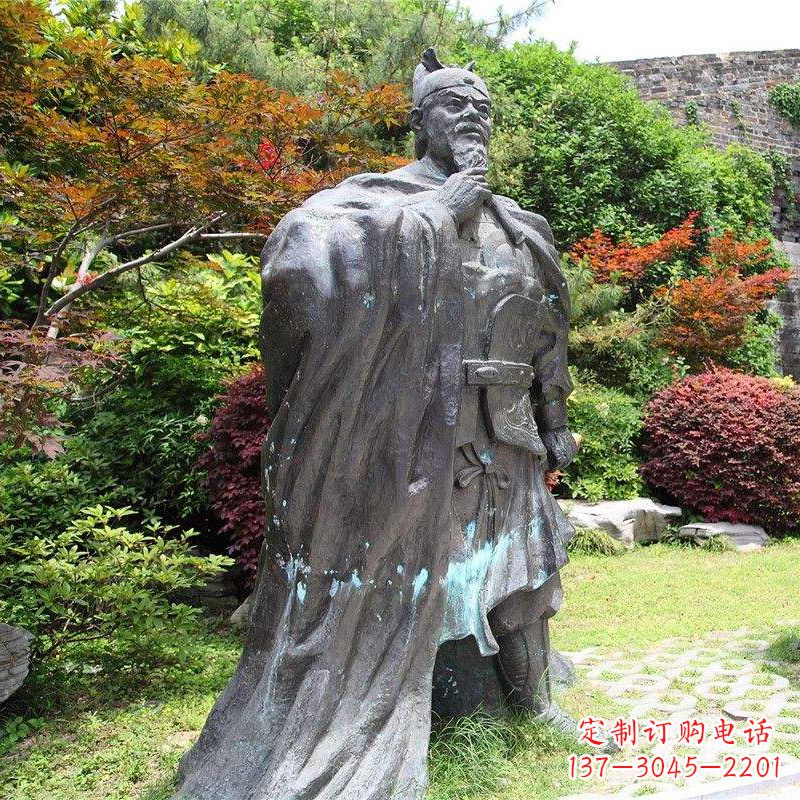 金华园林历史人物明太祖朱元璋雕塑