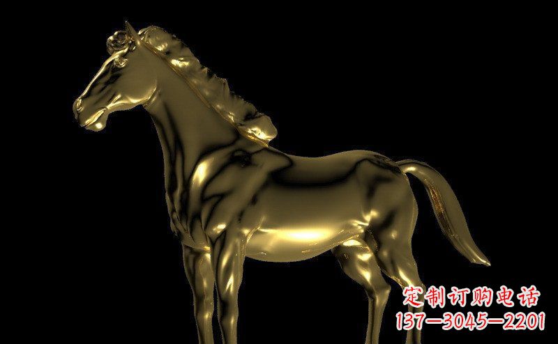 金华园林马动物景观铜雕