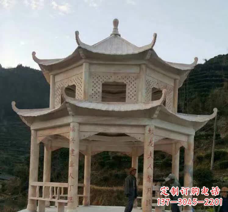 金华园林石雕凉亭