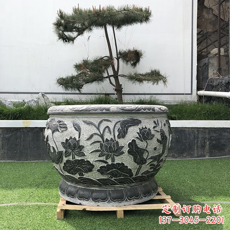 金华园林石雕水缸