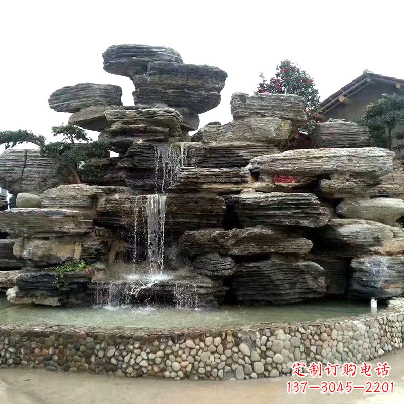 金华园林塑石假山流水