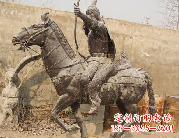 金华战马与射箭的士兵