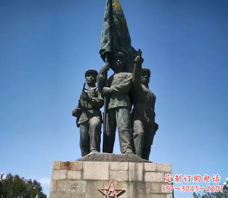 金华战士革命广场铜雕 