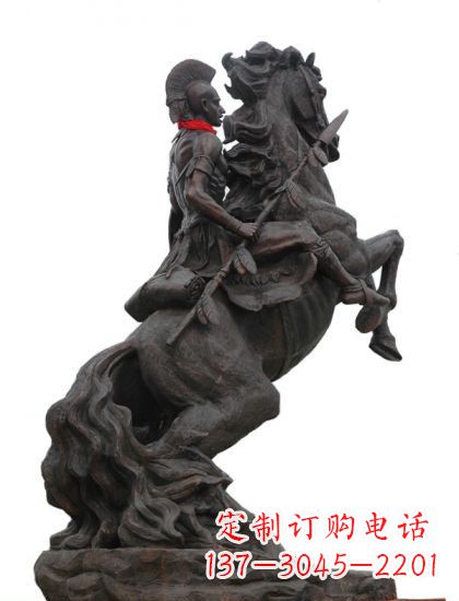 金华战士与马 铸铜雕塑