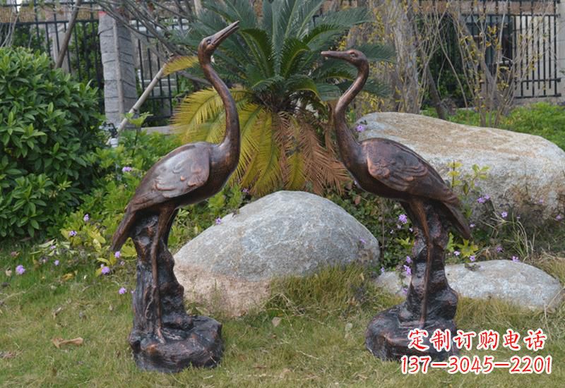 金华站立仙鹤雕塑 (2)