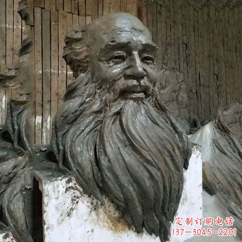 金华张大千头像雕塑泥稿