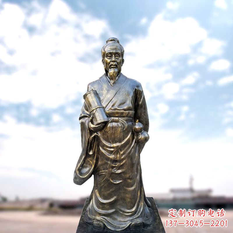 金华张仲景仿铜雕像