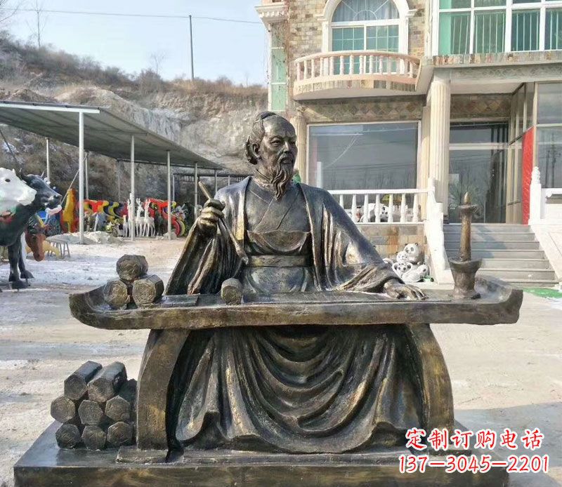 金华张仲景铜公园雕