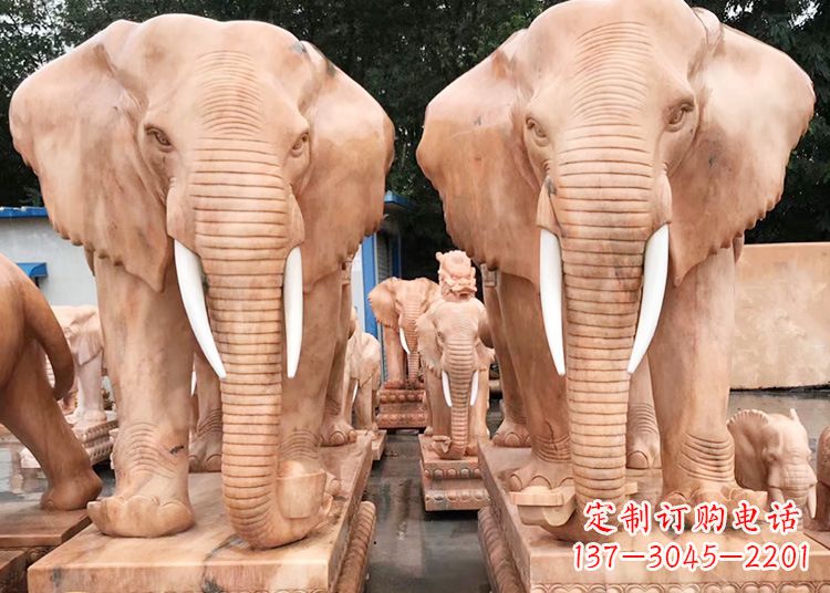 金华招财大象石雕