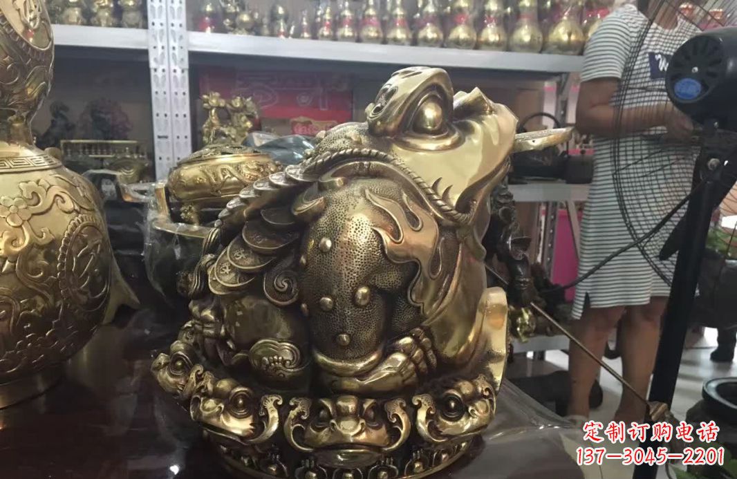 金华招财金蟾动物铜雕