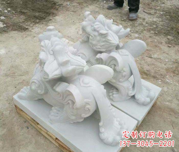 金华招财进宝立式貔貅门口石雕