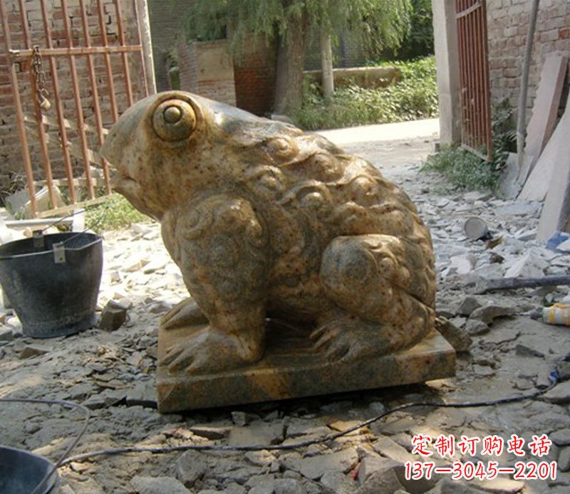金华招财青蛙石雕