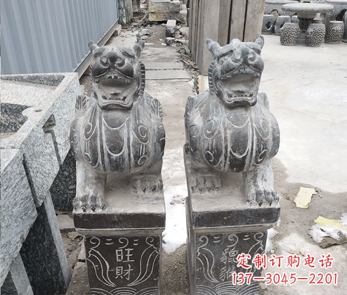 金华招财神兽貔貅石雕 (2)