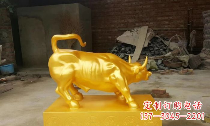 金华招财铜牛雕塑 (2)