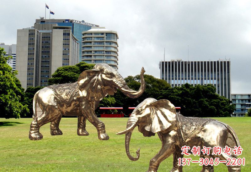 金华招财镇宅大象铜雕