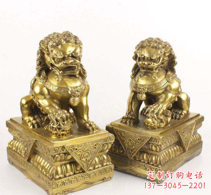金华中国传统狮子铜雕