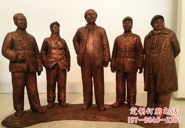 金华中国近代伟人系列铜雕像