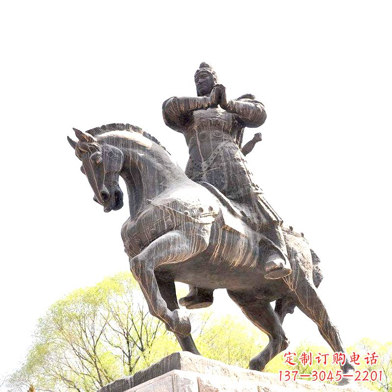 金华中国历史名人民族英雄霍去病铜雕塑