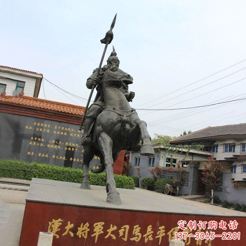 金华中国历史名人汉朝著名将领民族英雄卫青铜雕塑像