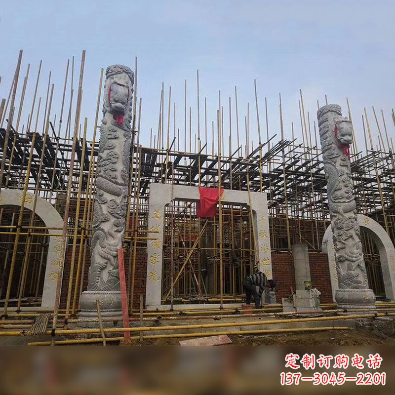 金华中国龙柱石雕