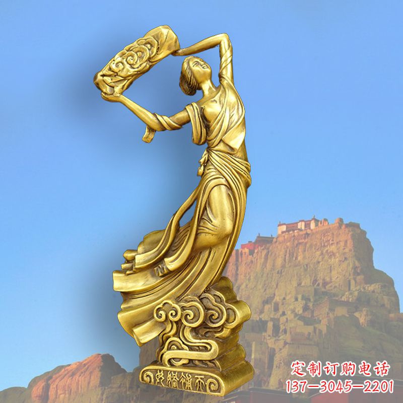 金华中国上古传说“女娲补天”铸铜雕塑