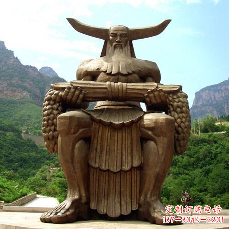 金华中华民族人文初祖五榖神农大帝大型景观雕塑