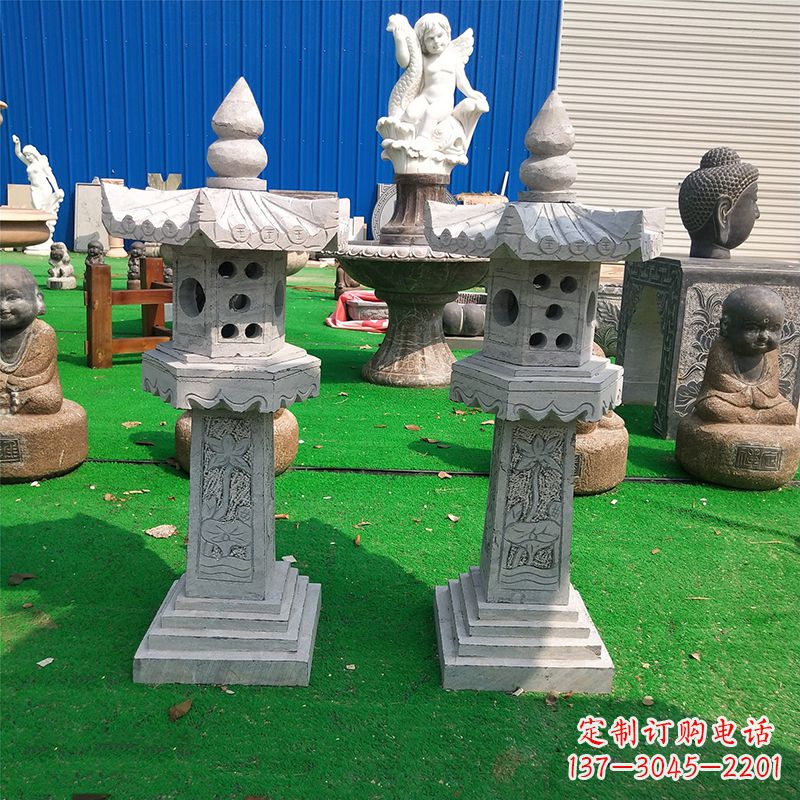 金华中式大理石灯笼