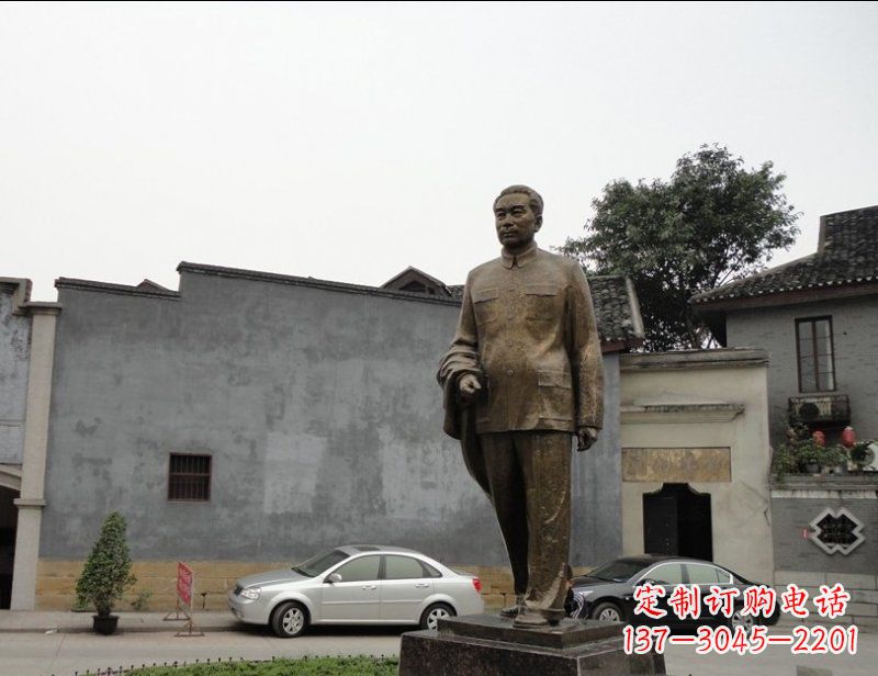 金华周恩来广场伟人铜雕