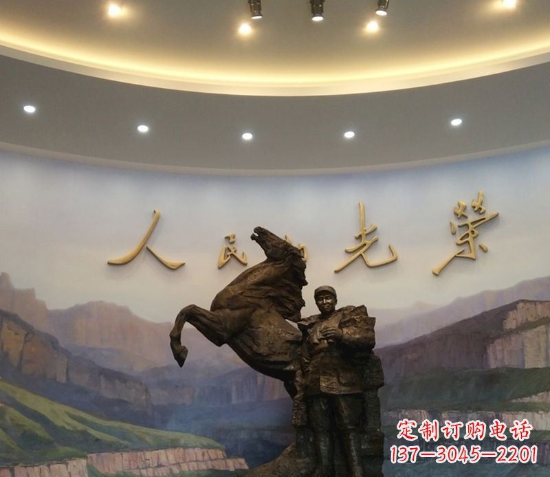 金华朱德人物景观铜雕