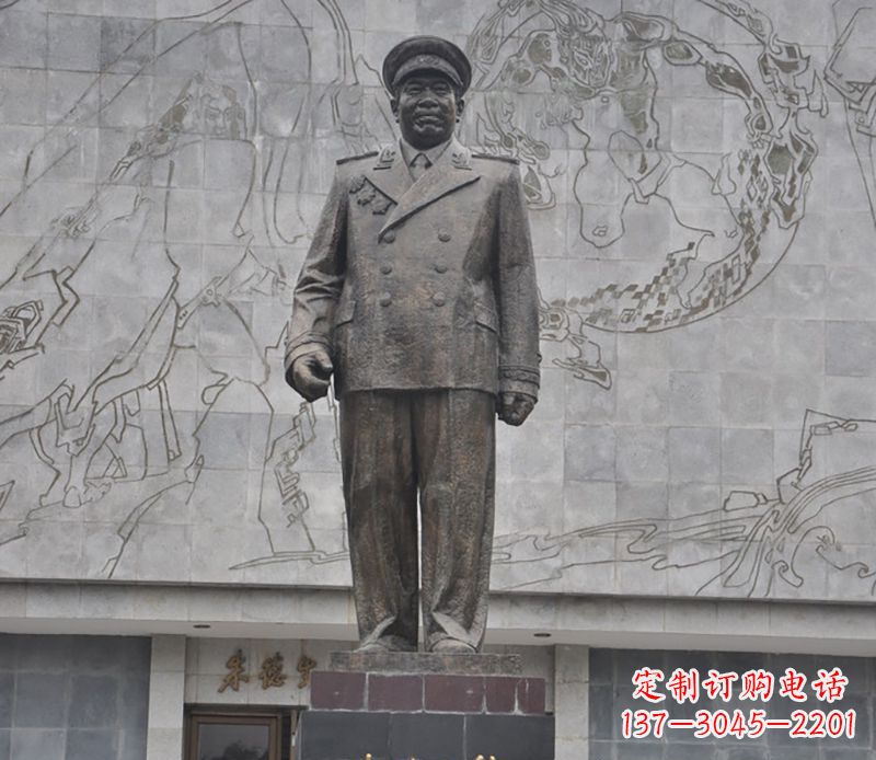 金华朱德人物铜雕