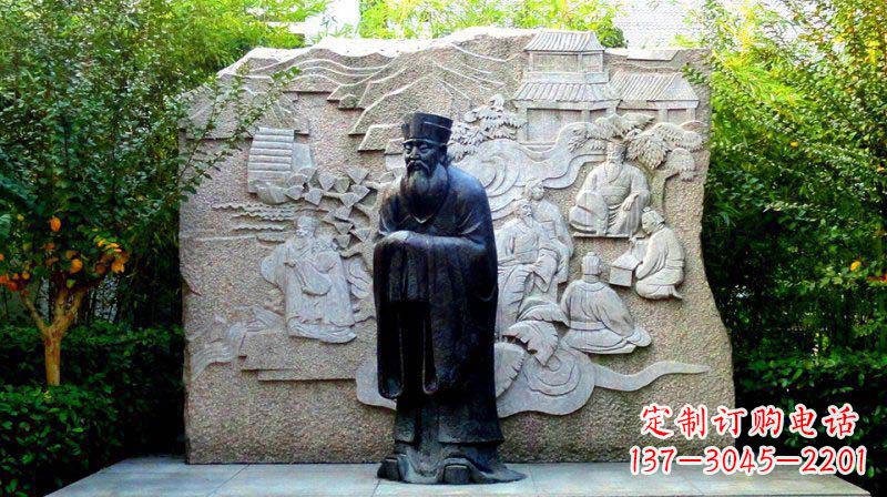 金华朱熹古代名人铜雕_2