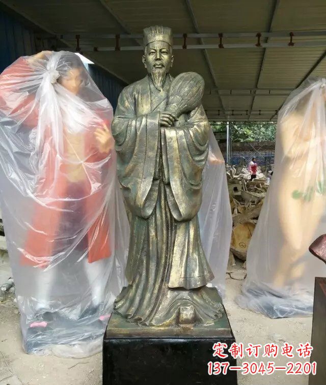 金华诸葛亮古代人物铜雕