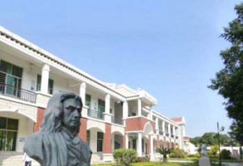 金华校园名人牛顿石雕头像