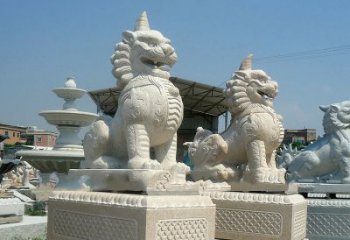 金华獬豸 石雕 独角兽-法院大门神兽雕塑