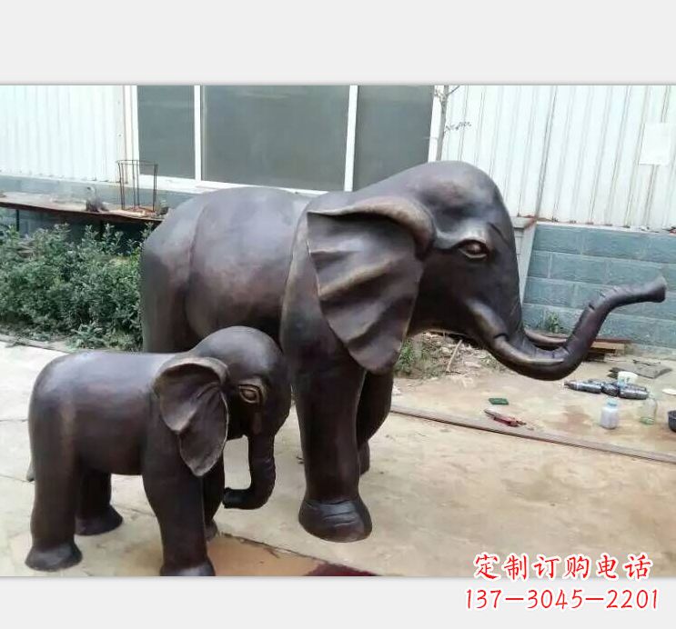 金华铸铜公园大象雕塑