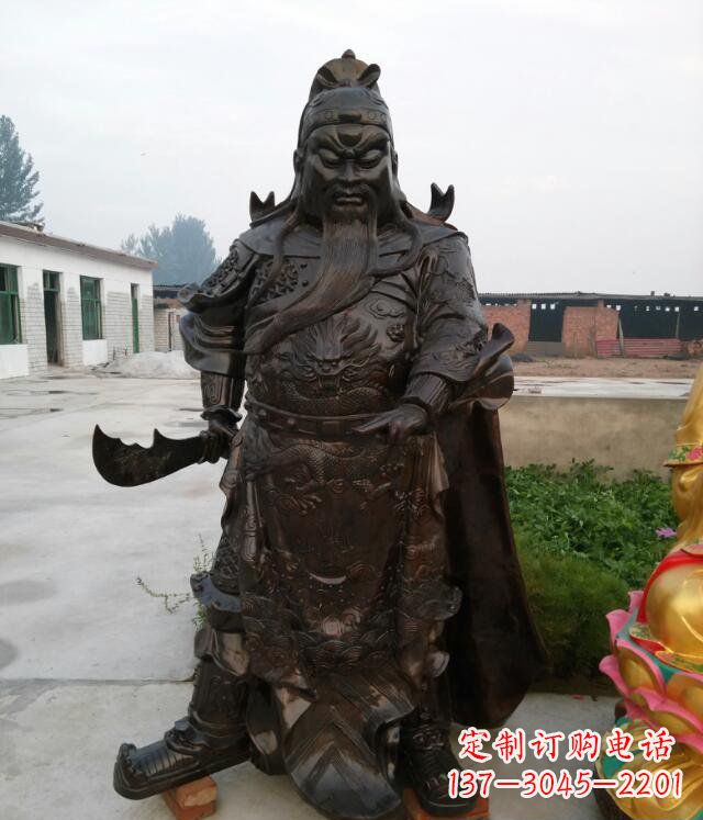 金华铸铜关公像铜雕