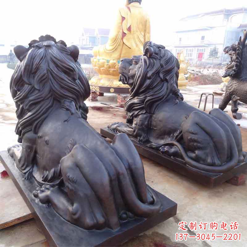金华铸铜汇丰狮子