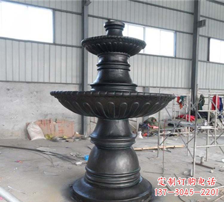 金华铸铜简约双层喷泉